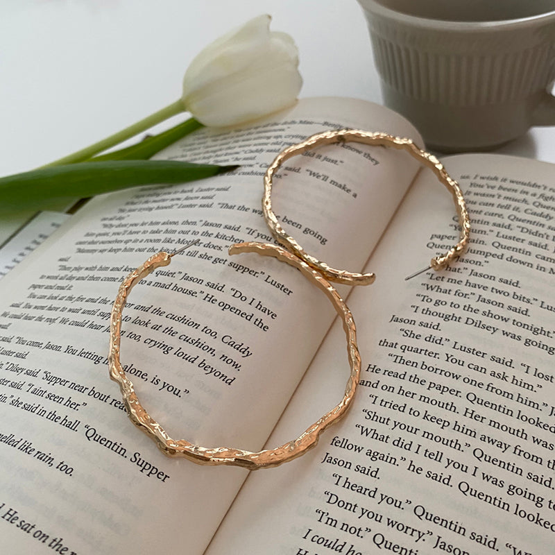 Exaggerated Irregular Hoop Earrings