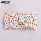 Children's Wide-brimmed Elastic Bow Baby Printed Headband