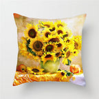 Colorful Sunflower Cushion Cover