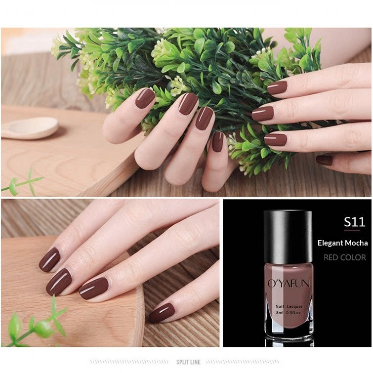 O'YAFUN Nude Peel-Off Nail Polish – 30 Shades