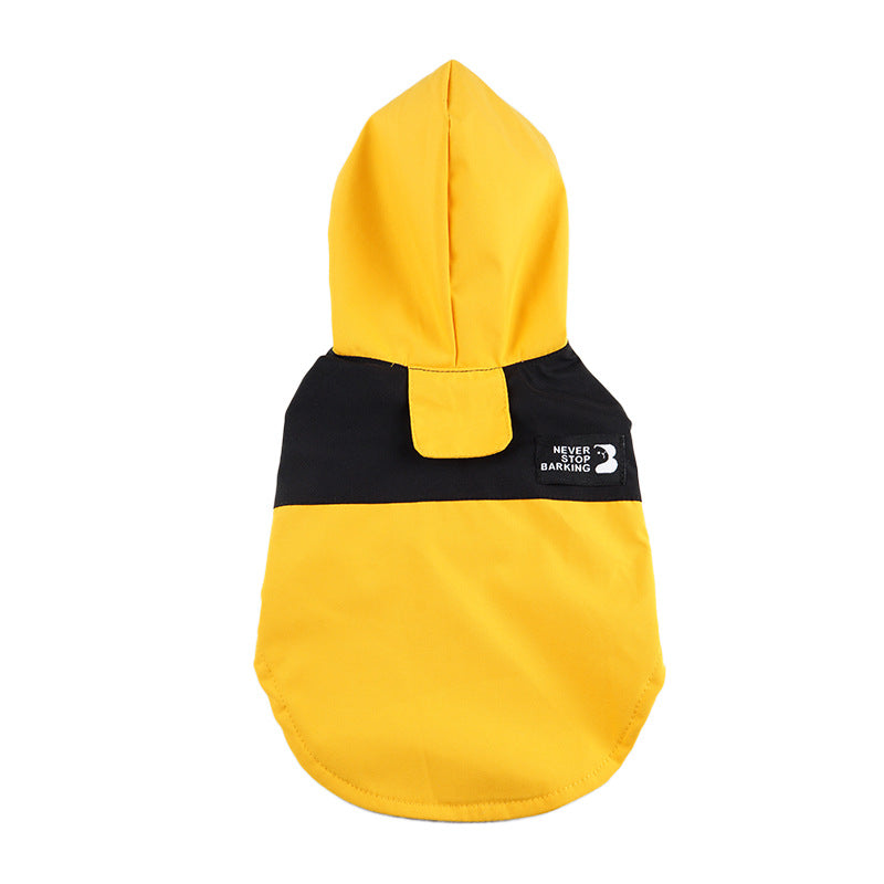 Color Contrast Patchwork Dog Raincoat