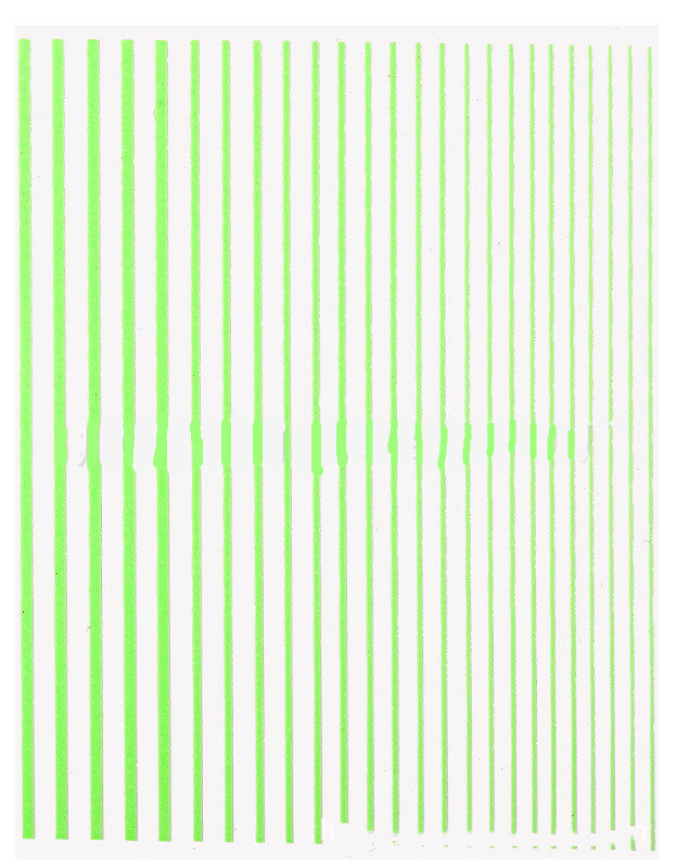 Fluorescent Line Nail Stickers
