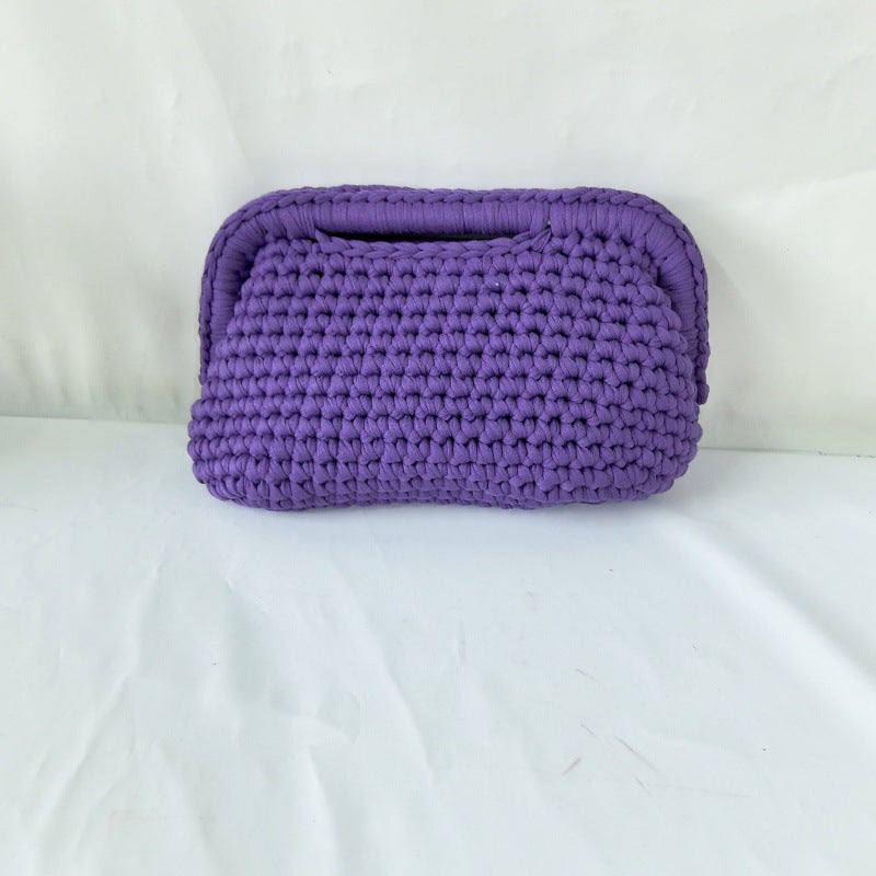 Hand-crocheted Clutch Bag