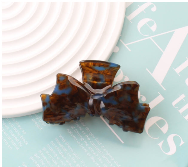 Acetate Grip Sweet Bow Shark Clip Hair