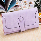 Stylish Matte Long Wallet Large Capacity
