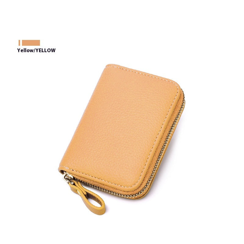 Anti-theft Swiping Expanding Card Holder Multifunctional Zipper