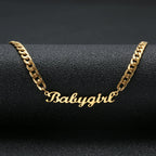 Personalised Curb Chain Name Necklace
