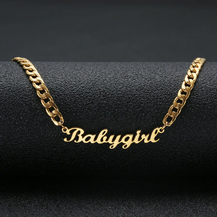 Personalised Curb Chain Name Necklace
