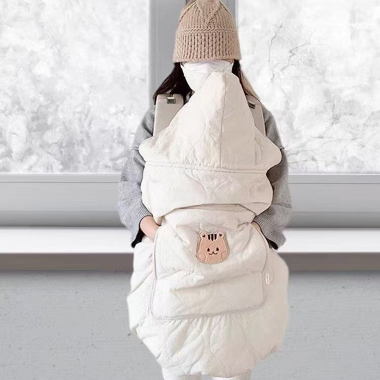 Hooded Stroller Blanket Cape