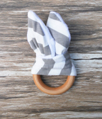 Handmade Wooden Bunny Teether