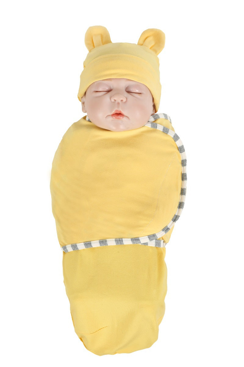 Newborn Swaddle Wrap & Hat Set