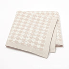 Houndstooth Knitted Baby Blanket