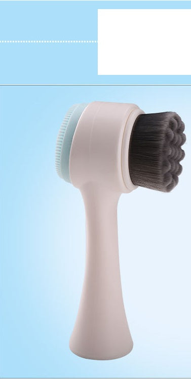 Bamboo Charcoal Silicone Double-sided Cleansing Brush Deep
