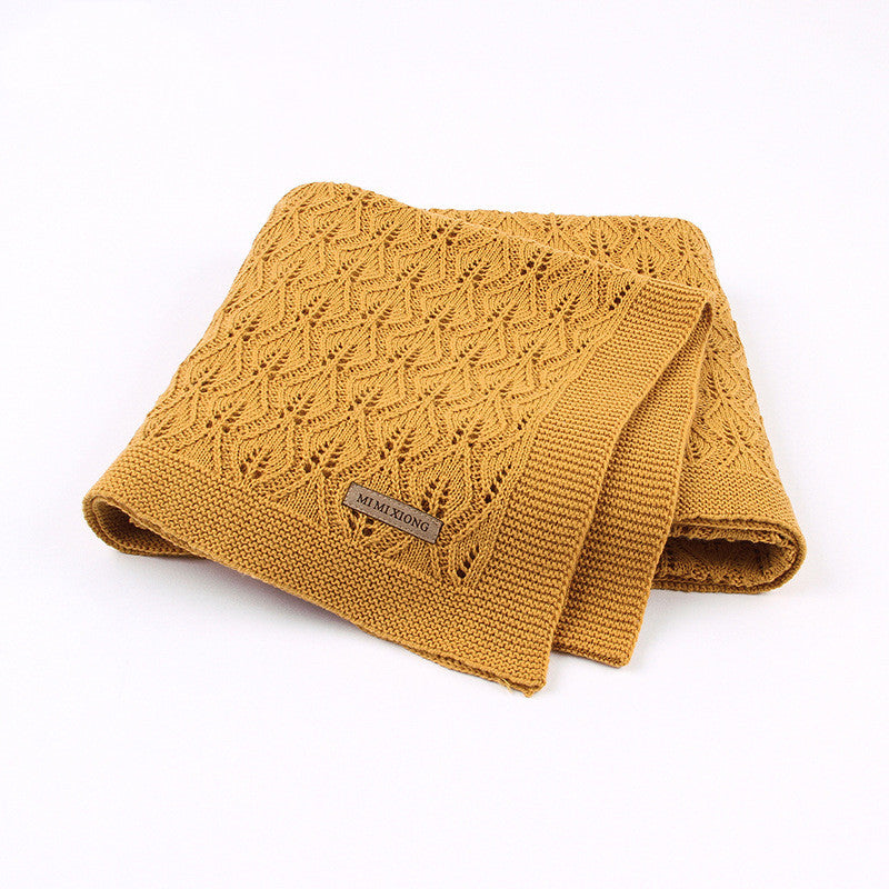 Leaf Knit Baby Blanket