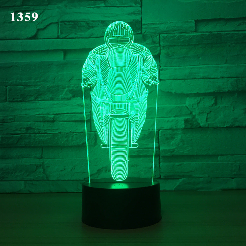 3D Motorcycle Desk Lamp