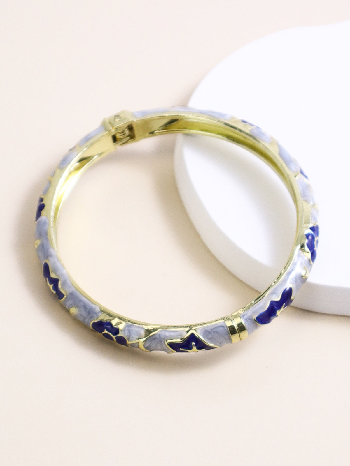 Enamel Floral Bracelet
