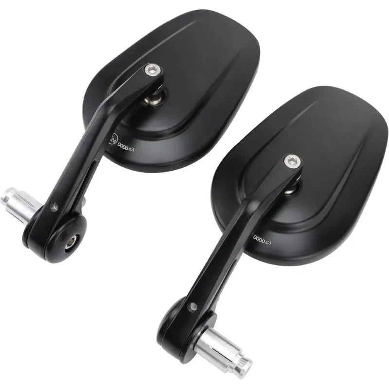 Motorcycle Handlebar End Mirror Rearview Cnc E-checked