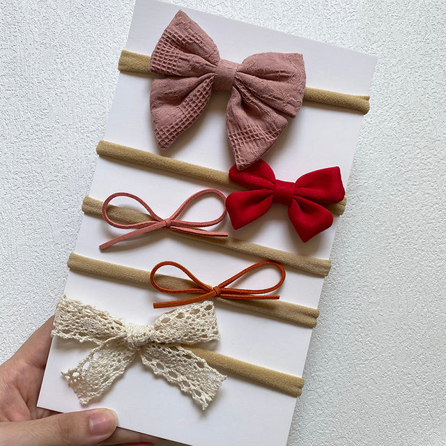 Baby Bow Headband Set (5 pcs)