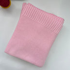 Knitted Cotton Swaddle with Overlock Edge