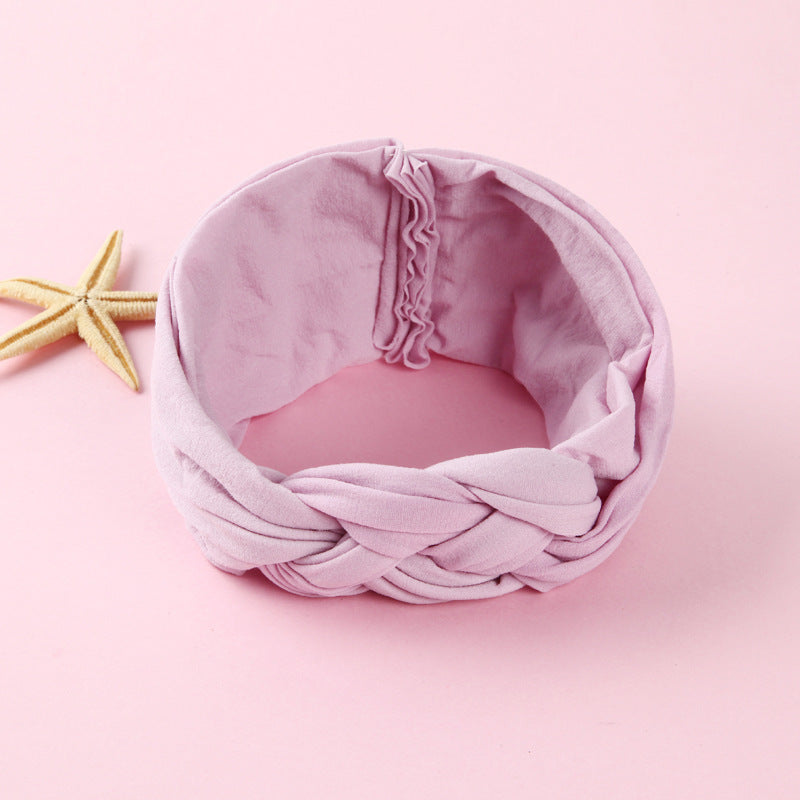 Nylon Headband Cross Chinese Knot Baby Hair