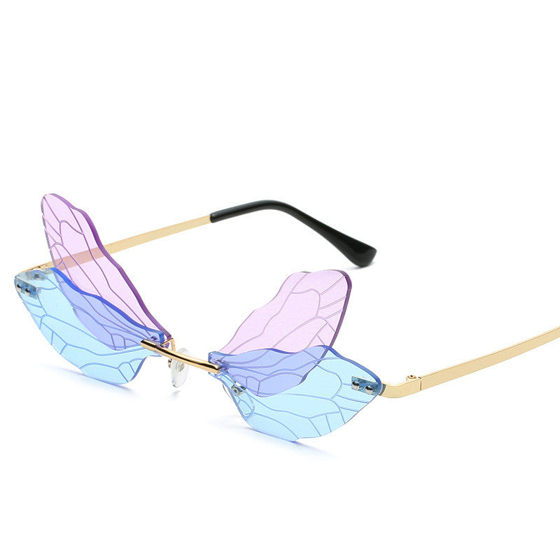 Rimless Butterfly Sunglasses