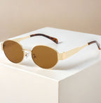 Oval Sunglasses Metal Vintage