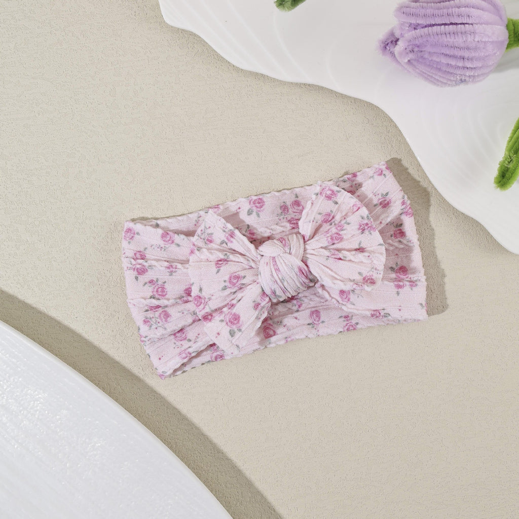 Printed Bow Baby Headband