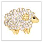 Zodiac Sheep Brooch Rhinestone