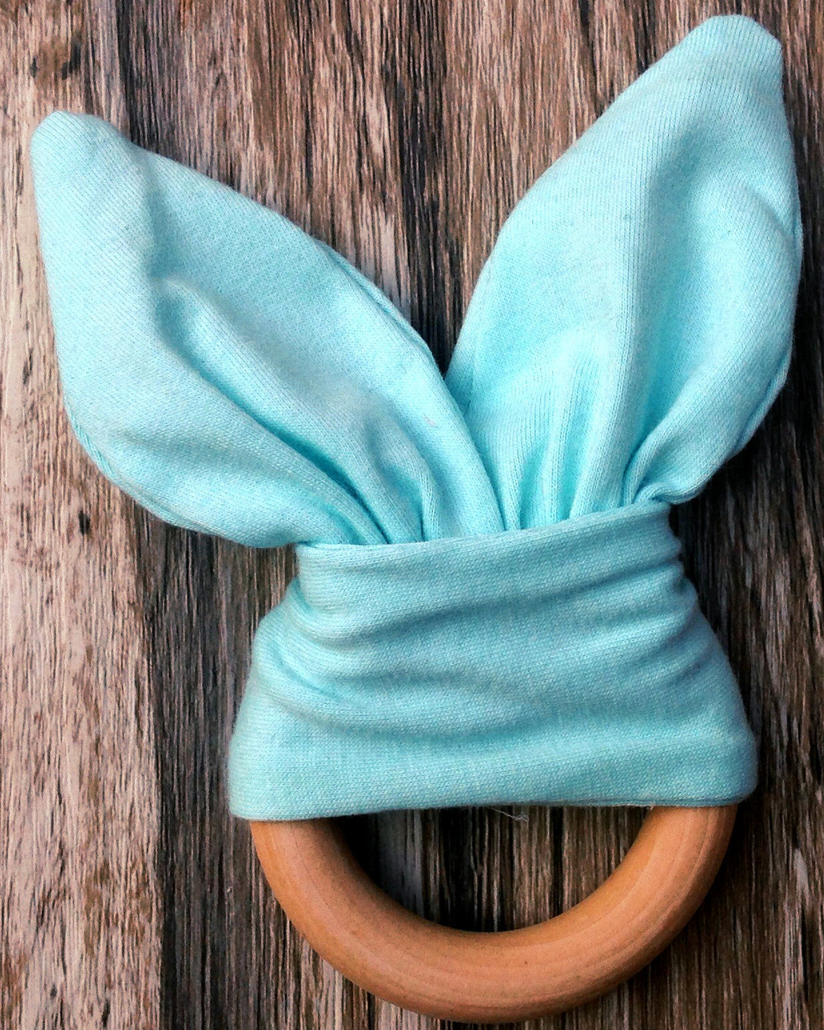 Handmade Wooden Bunny Teether