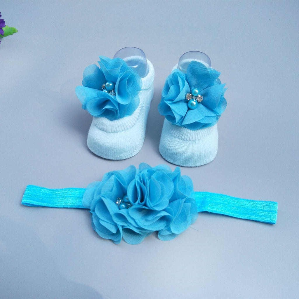 Baby Socks Headband Gift Box