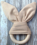 Handmade Wooden Bunny Teether