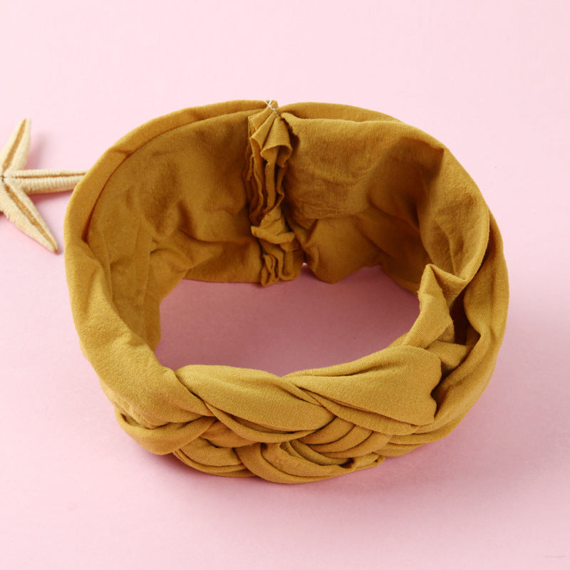 Nylon Headband Cross Chinese Knot Baby Hair