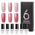 6-Piece ROSALIND Nude Gel Polish Set – 12 Shades