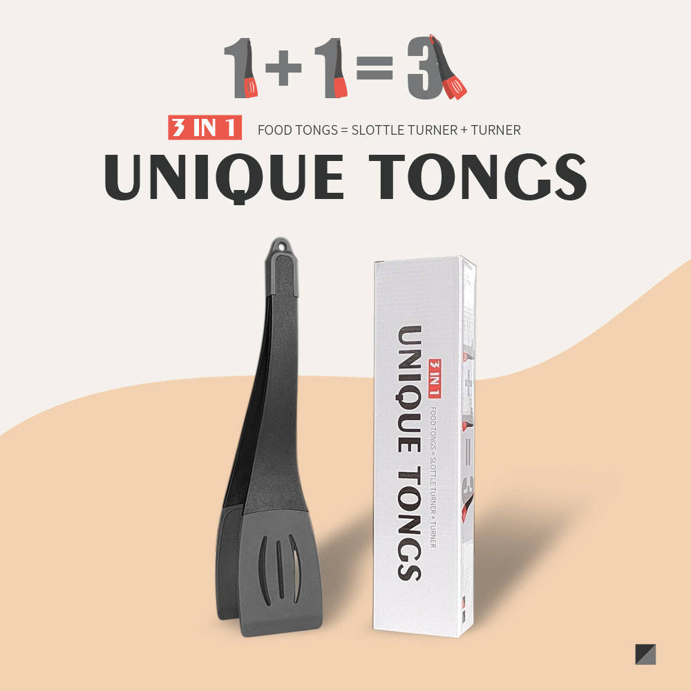 3 In 1 Frying Spatula Clip Silicone