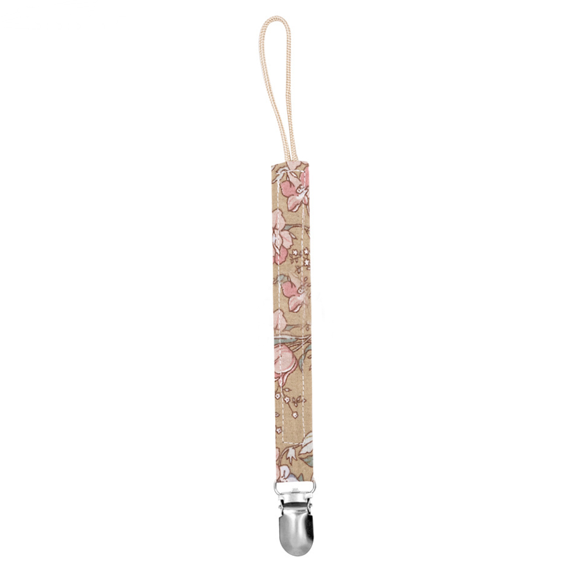 Cotton Print Pacifier Clip