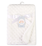 Minky Dot Baby Blanket & Swaddle Wrap