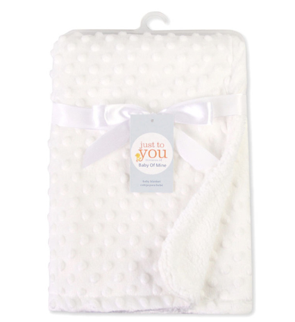 Minky Dot Baby Blanket & Swaddle Wrap