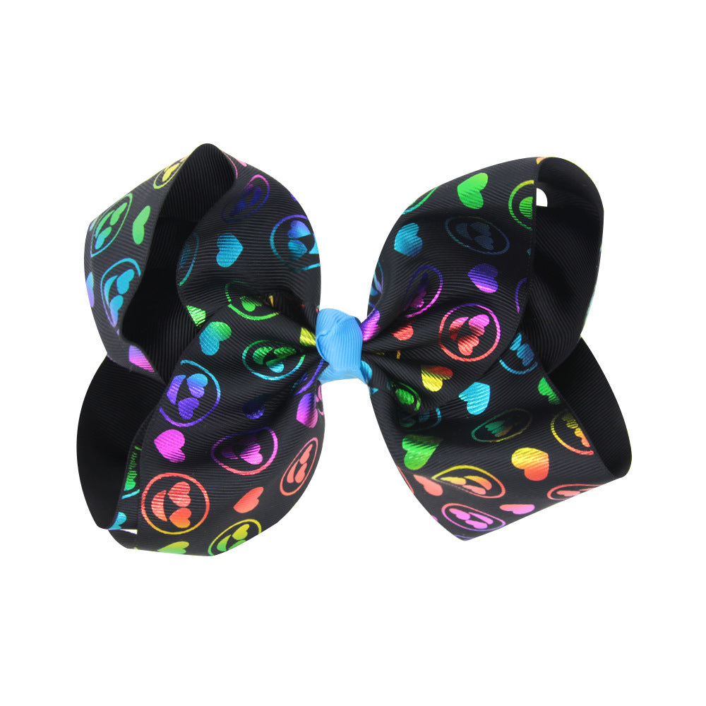 8 Inch Kids Big Bow Bronze Heart