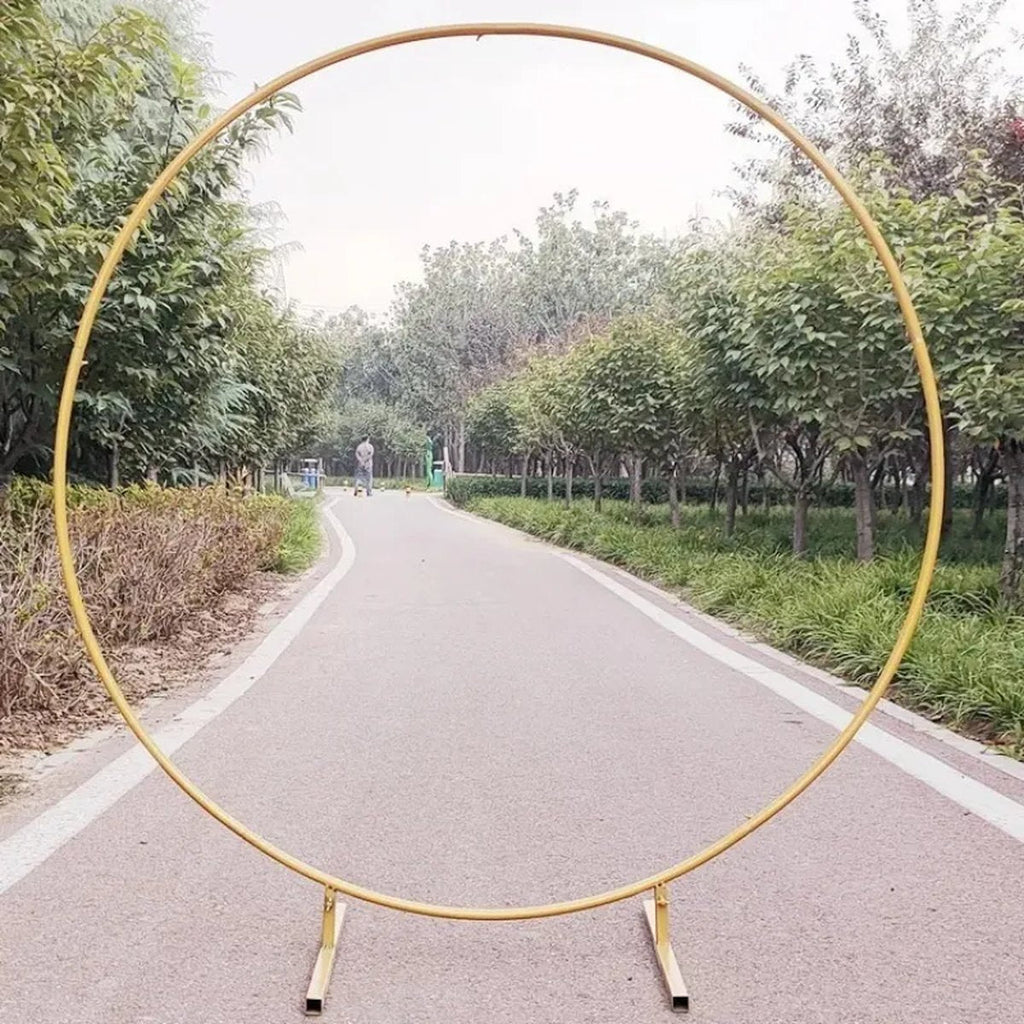 7 2ft Round Gold Balloon Arch Frame