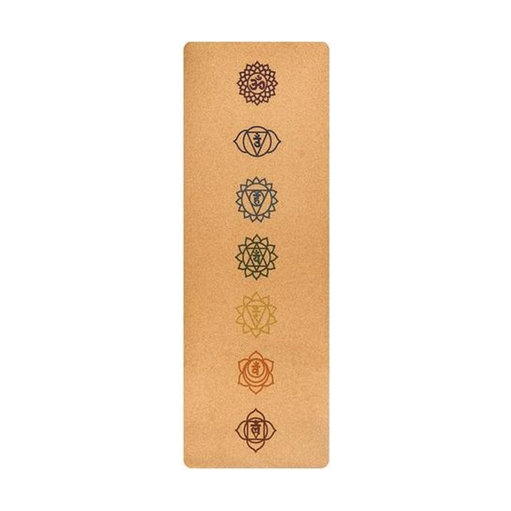 7 Chakra Cork Yoga Mat