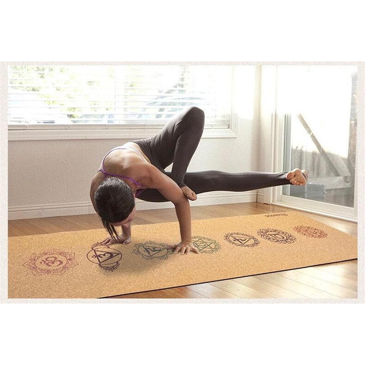 7 Chakra Cork Yoga Mat