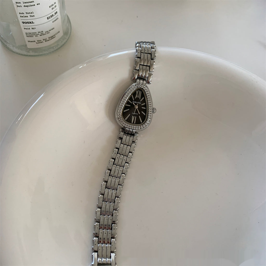 Golden Snake Head Gorgeous Chain Watch