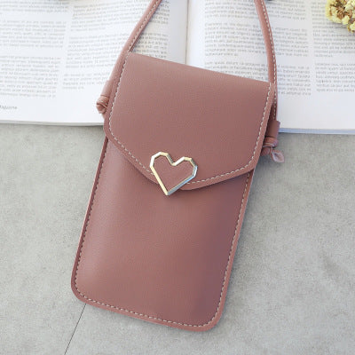 Love Buckle Mobile Phone Bags Transparent Touch