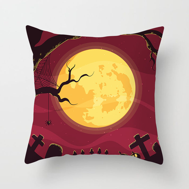 Printed Throw Pillow Cushion Cover