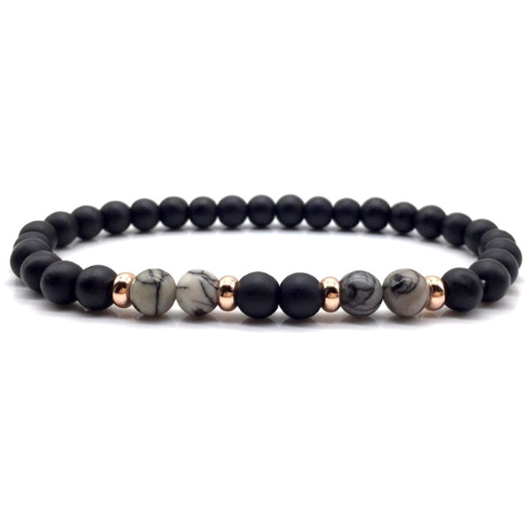 6mm Stone Bracelet Charm Classic