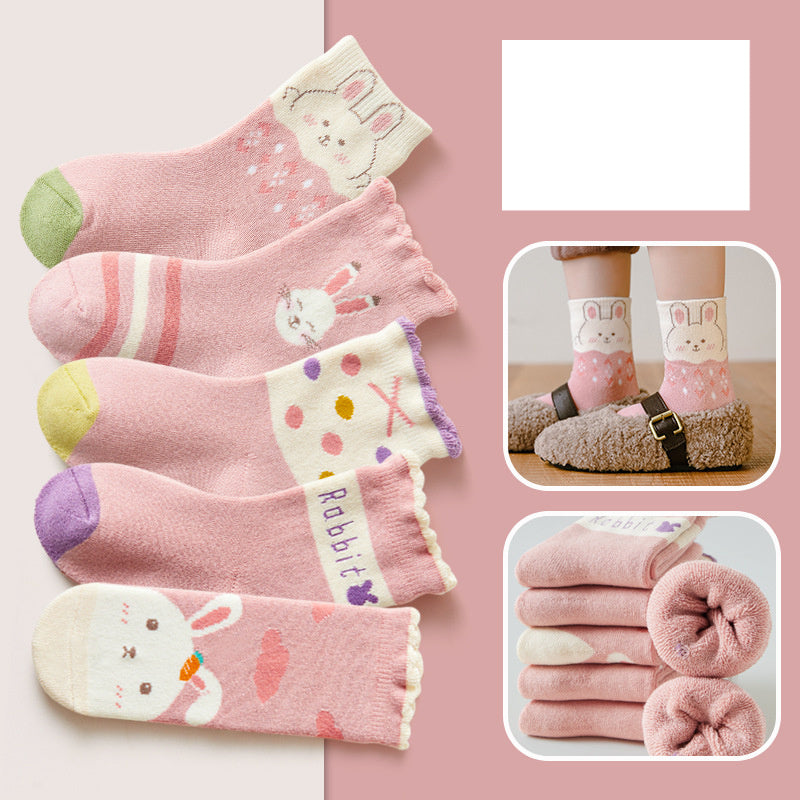 Thick Terry Socks Cartoon Casual Baby