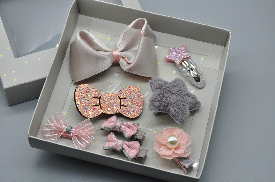 Baby Hair Clip & Headband Gift Set
