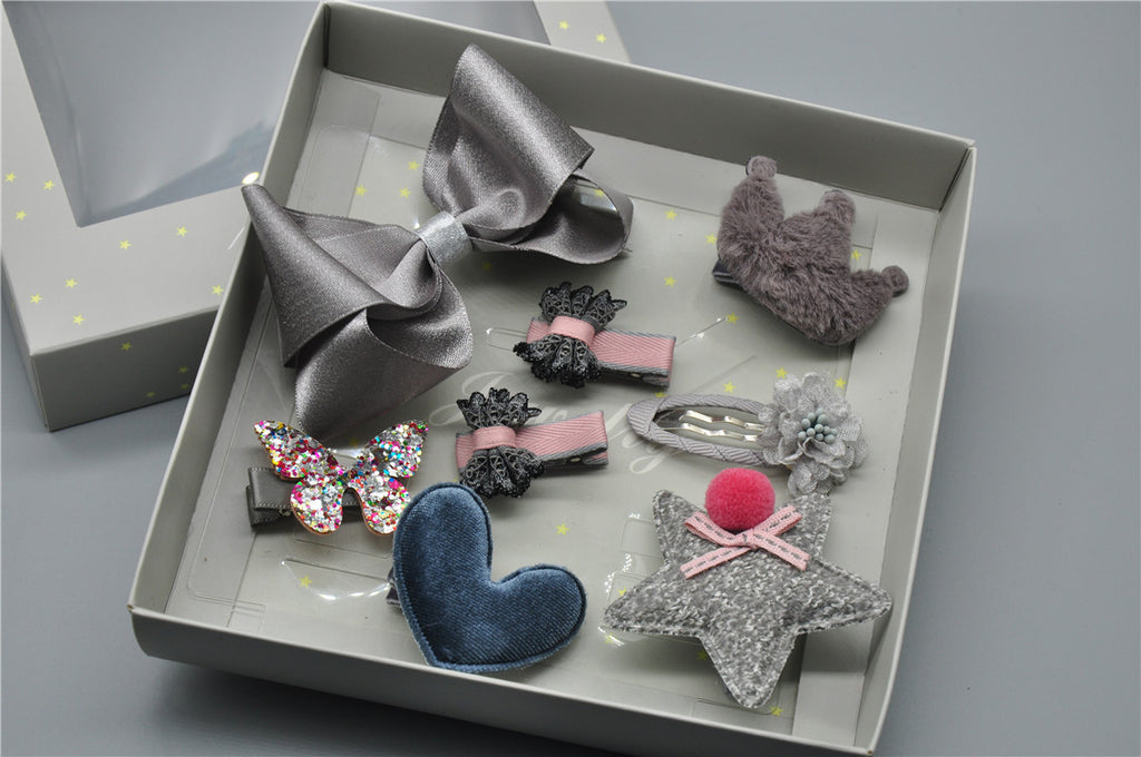 Baby Hair Clip & Headband Gift Set