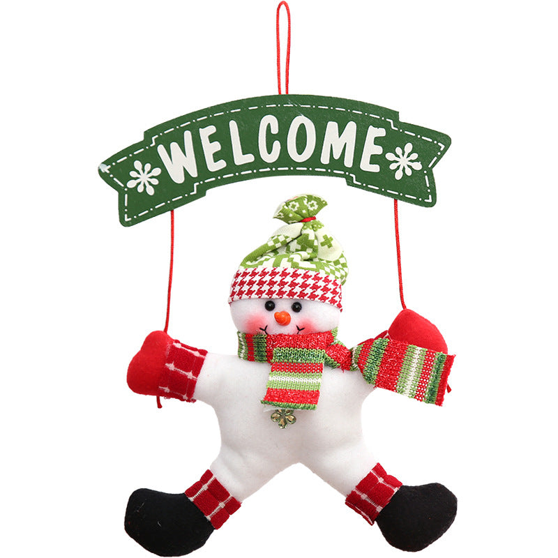 Fabric Christmas Door Hanger
