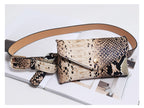Snake Print Belt Bag